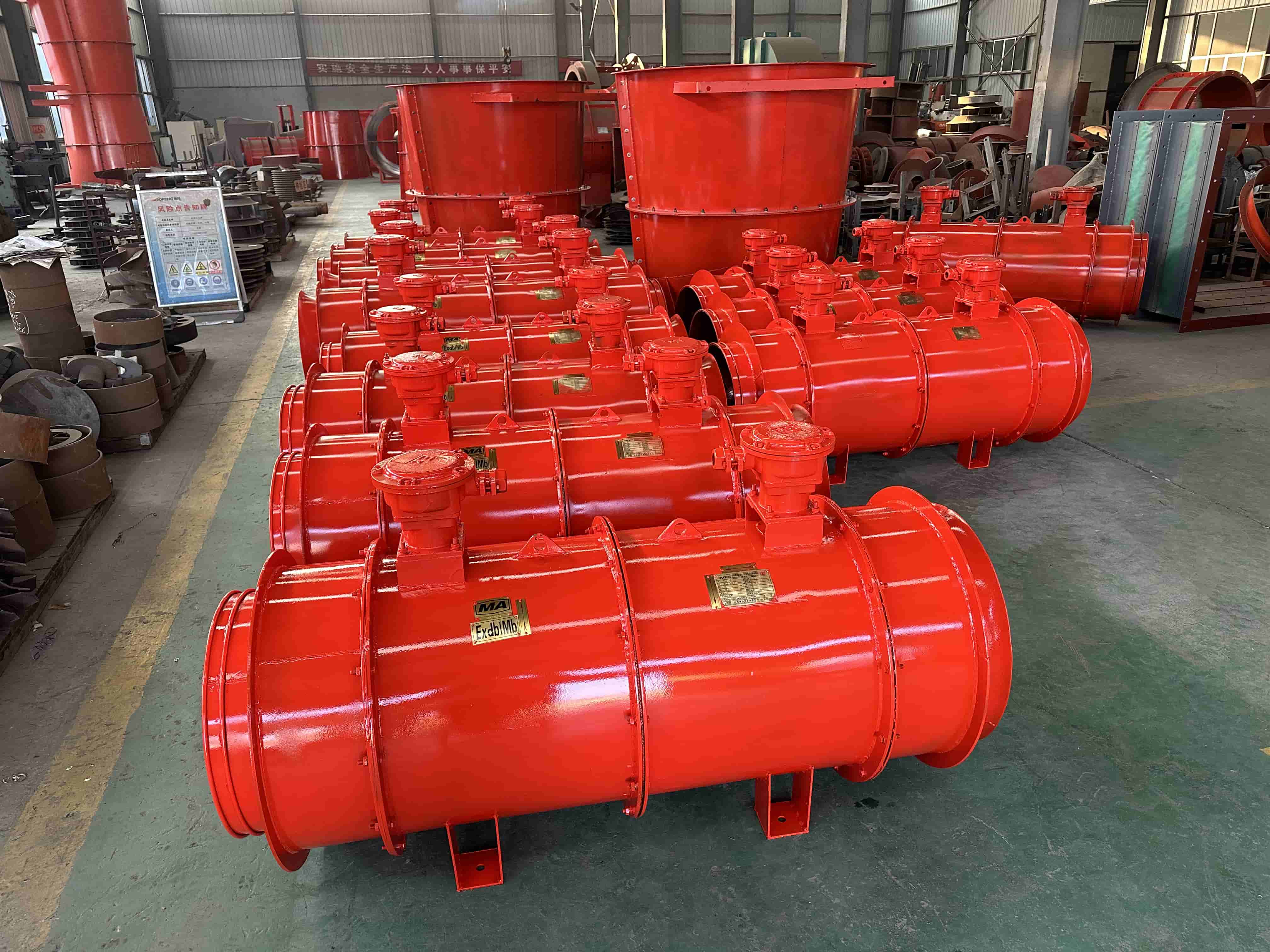 Finalizare producție în lot – ventilatoare contrarotative antiex, FBD