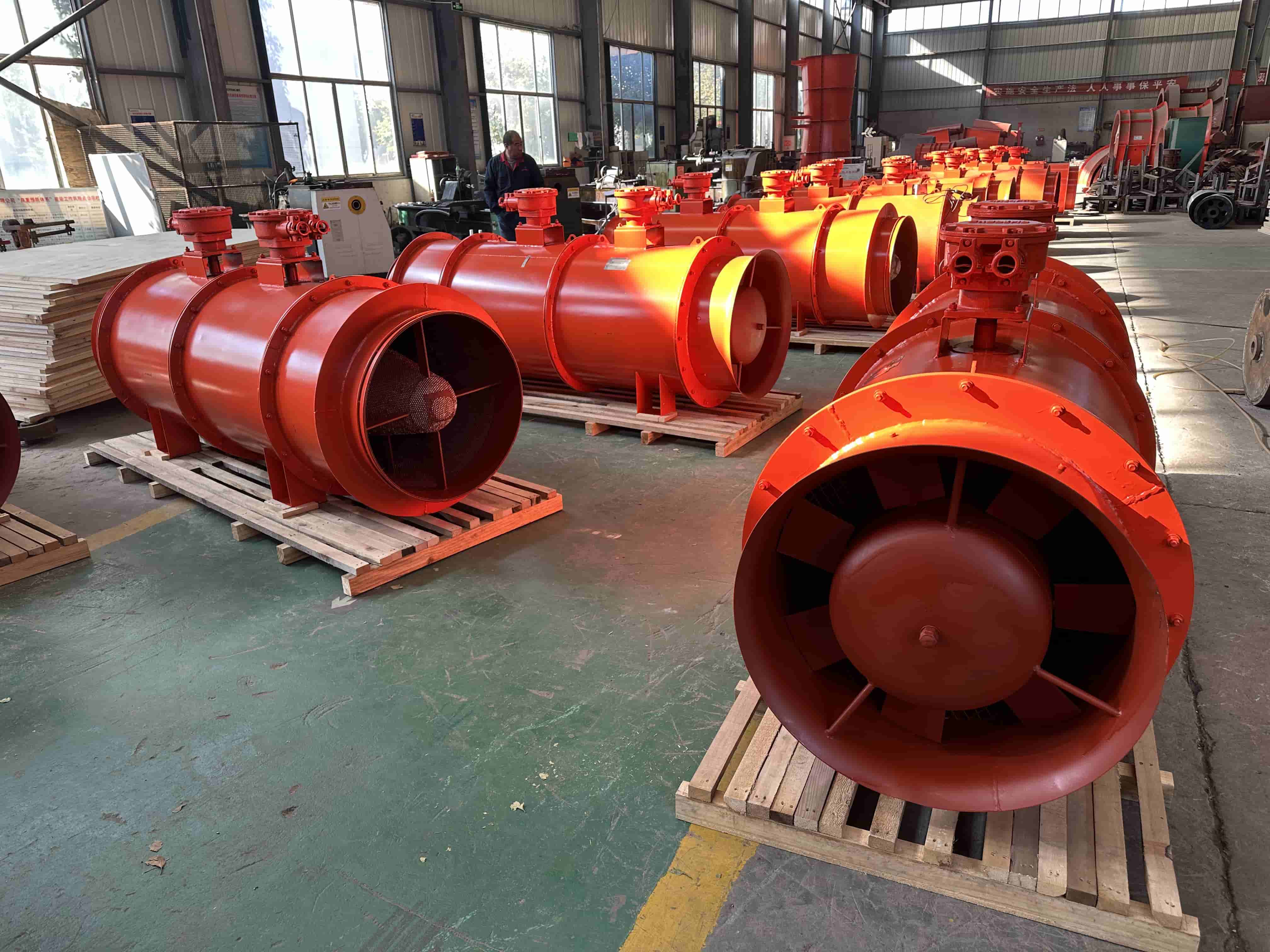 Finalizare producție în lot – ventilatoare contrarotative antiex, FBD