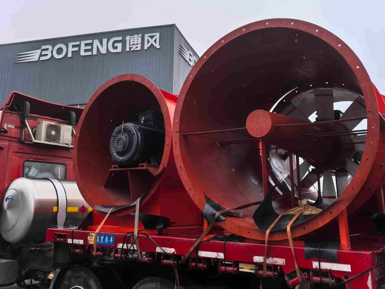 FKZ Series Mine Axial Flow Ventilation Fan Full-Truck Shipment Case
