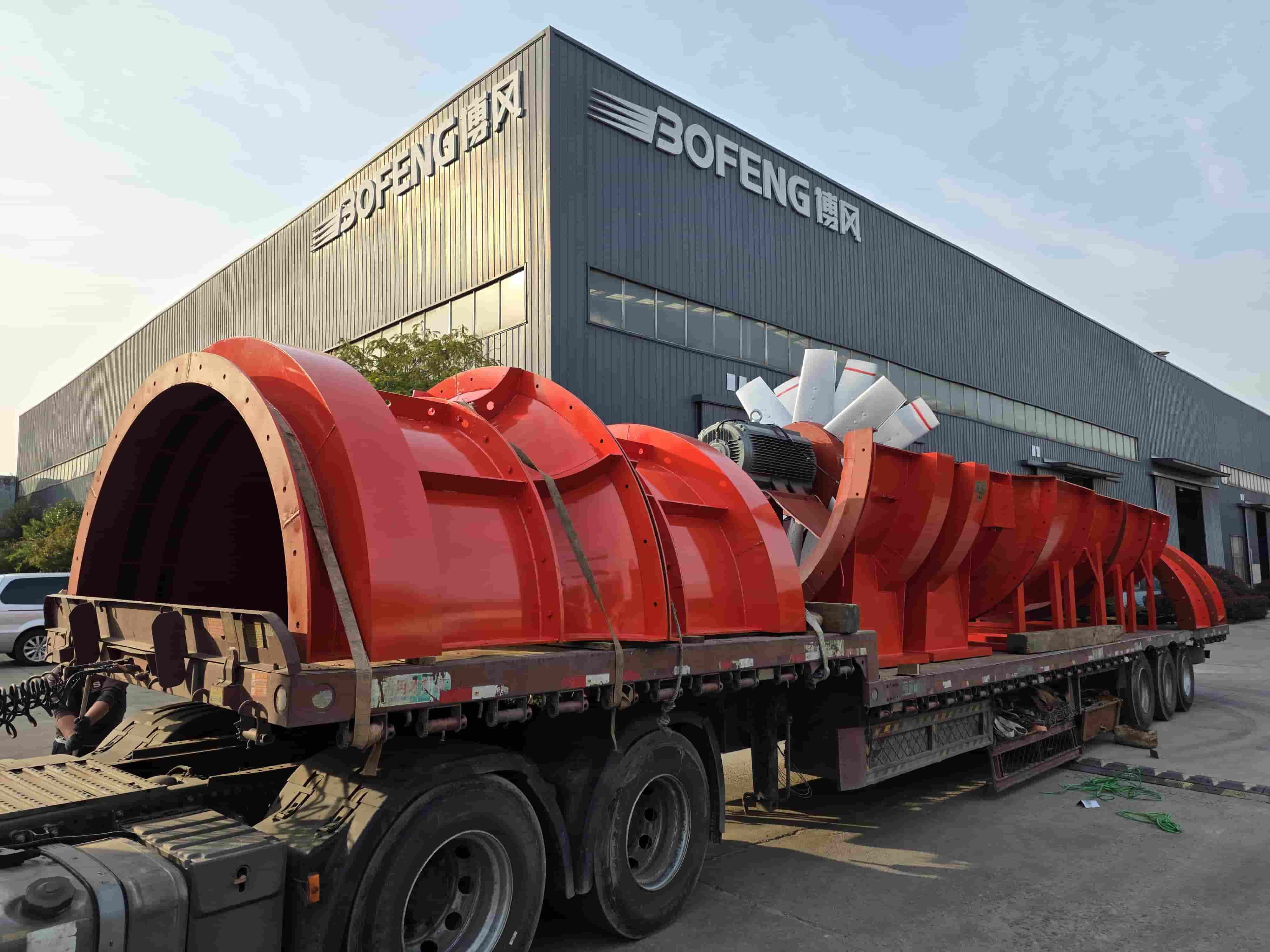 Ventilatoare miniere din seria FKZ încărcate și expediate