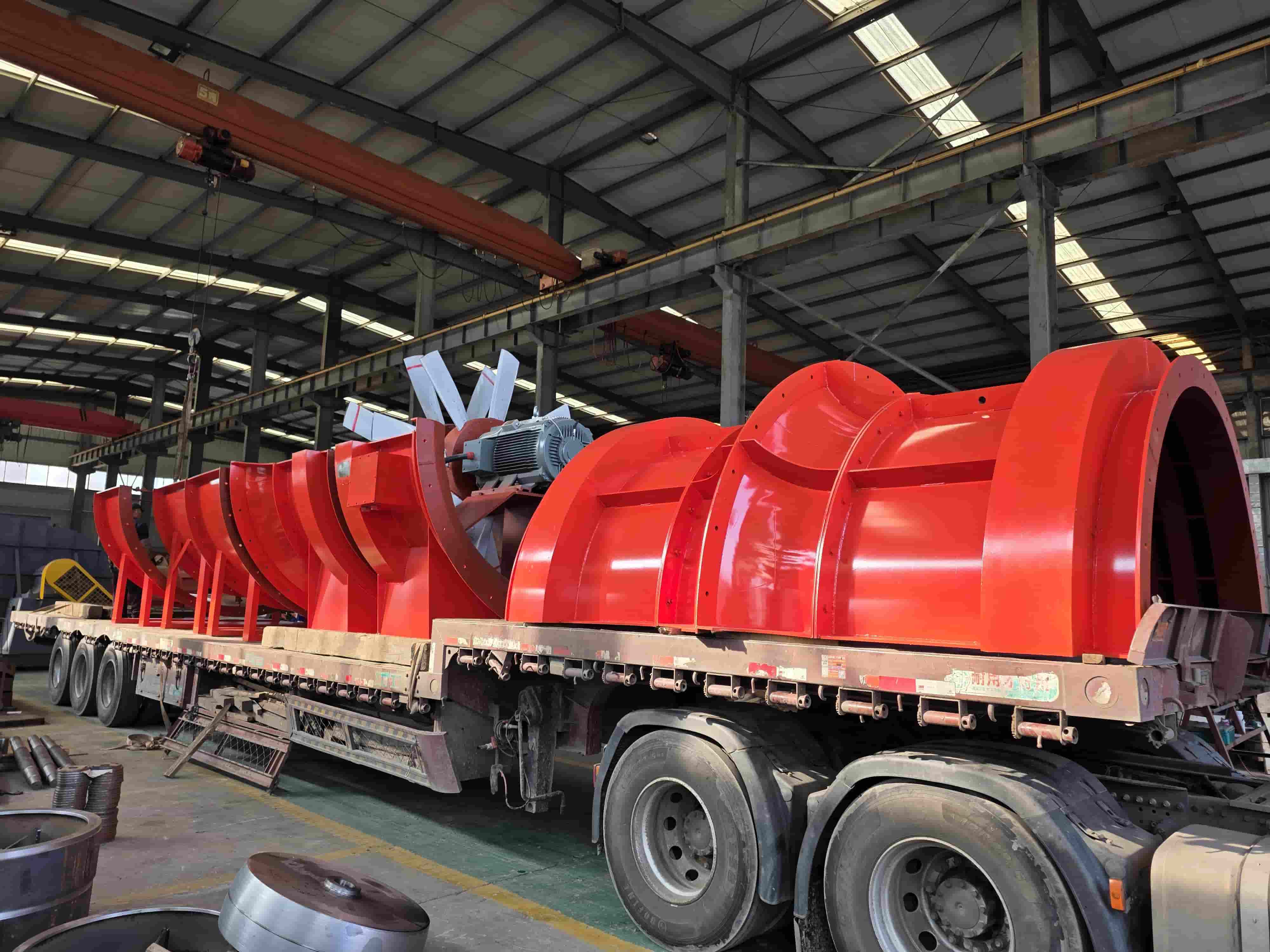 Ventilatoare miniere din seria FKZ încărcate și expediate