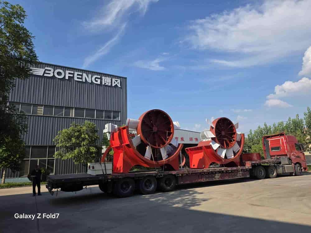 Ventilatoare principale contrarotative FKCDZ încărcate și expediate