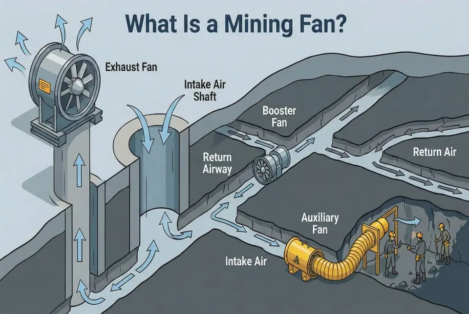 What Is a Mining Fan? Basic Concepts of Mine Ventilation Fans
