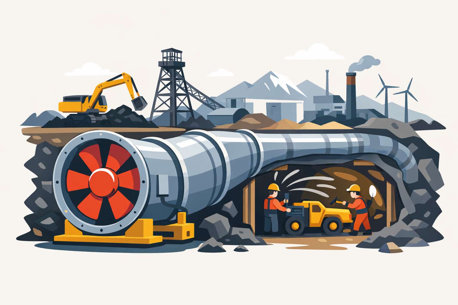 What Is a Mining Fan? Basic Concepts of Mine Ventilation Fans