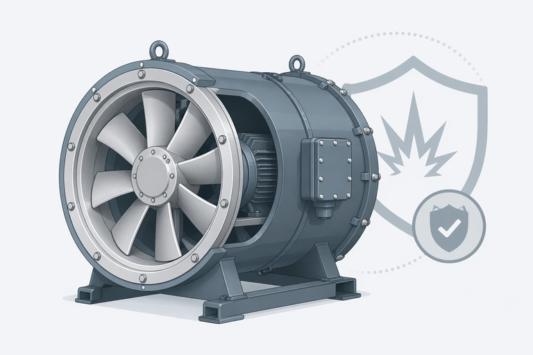 Anti-Spark Design in Auxiliary Mine Fans: Silumin Ring and Impeller