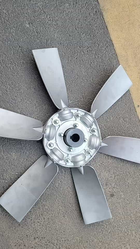 Bofeng-produced silumin impeller or hub component used in anti-spark local mine fan design